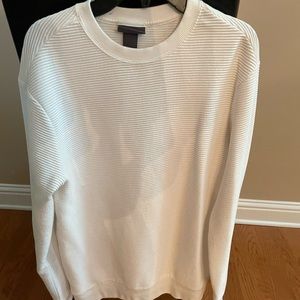 XS white crewneck sweater